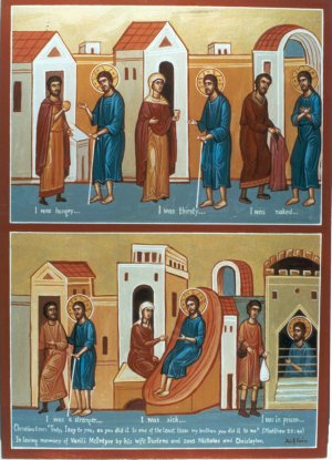 Afbeeldingsresultaat voor works of mercy orthodox icon