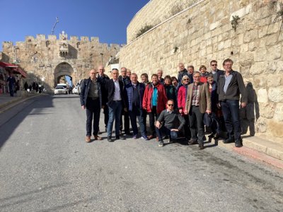 De predikantengroep had vandaag een 'vrije' dag in Jeruzalem.
