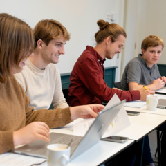 Studenten tijdens een college