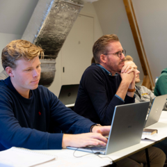 Studenten tijdens een college